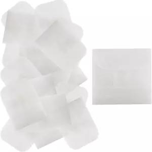 50PCS 2x2 인치 글래신 플랫 종이 봉투 작은 사진 스탬프 보관용 반투명 왁스 반지 주얼리 코인