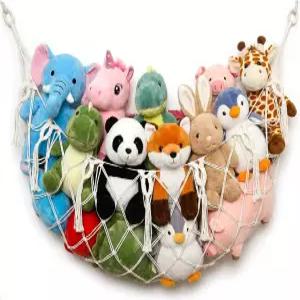 평평한 벽에 설치할 수 있는 박제 동물 그물 또는 해먹 수제 마크라메 장난감 디스플레이 걸이용 플러시