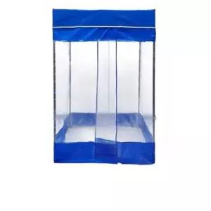 프리미엄 농막 소형 캐노피 간이 텐트 이동식 대기실 1.2x1.2x2.2m 이중문 실내용