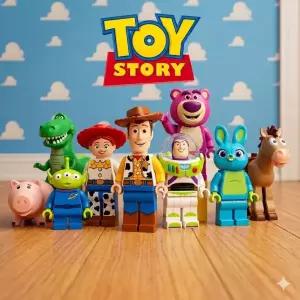 브릭피규어 토이스토리 9종 세트 우디 버즈 제시 불스아이 햄 렉스 랏소 알린 버니 미니피규어 호환블럭