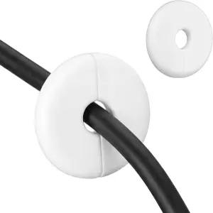 케이블용 Sibba 2 PCS 벽 그로밋 흰색 ABS 패스스루 키트 스타링크 이더넷 와이어 홀 커버 및 부싱용