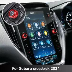 자동차 사운드 오디오 볼륨 노브 버튼 후면 미러 제어 링 트림 인테리어 장식 Subaru Crosstrek 2024