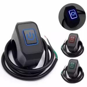 오토바이 개조 스위치 방수 버튼 LED 라이트 헤드라이트 경적 제어 ON OFF 핸들바 장착 액세서리