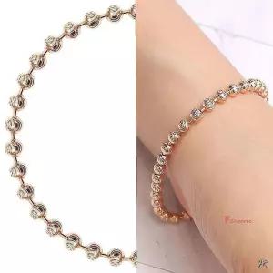 여성팔찌 로즈골드 데일리 선물 샤인볼 여자 패션 볼드체인 고급 레이어드 여름 생일fgh359