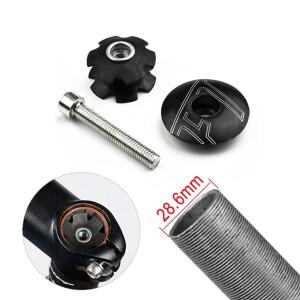자전거 헤드셋 스타 너트 및 볼 탑 캡 세트 (프론트 포크 1-1/8인치 OD28.6mm 스티어러 튜브용) 어헤드 M6