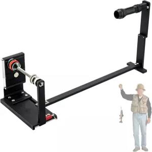 심플러스큐 낚싯줄 스풀러 와인더 조절 가능한 실밥 장력 저항이 있는 스풀링 스테이션.스핀캐스트 피쉬 릴