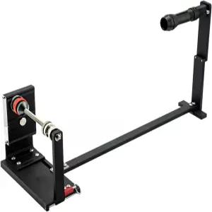 SJAKFHD 낚싯줄 스풀러 와인더 스핀캐스트 힘 조정 스풀링 스테이션 정확한 하역 나사 120mm 회전 및 주조