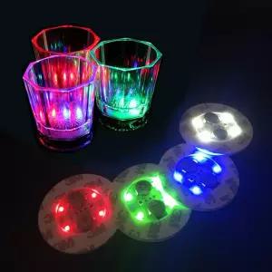 주식회사 코엘 붙이는 LED 라이트 컵받침 조명 술잔 컵 코스터 홈파티 바용품