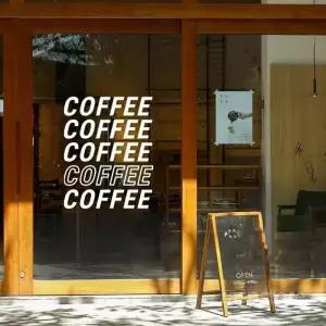 유리창 스티커 카페 시트지 창문 장식 쇼윈도 간판 가게 인테리어 데코스티커 커피숍 유리스티커