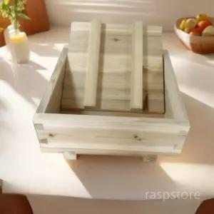 대형 나무 두부틀 만들기 손두부 프레스 전통 매주상자 매주 가정용 성형틀 틀 압착기 메주