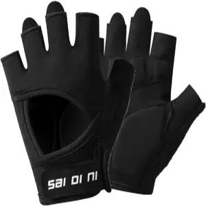 클로보 남성 여성 하프 핑거 자전거 장갑 사이클링 산악 미끄럼 방지 충격 흡수 패드 스포츠 운동 훈련용