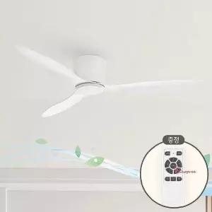 솔티브실링팬 우드 천장팬 화이트 설치 양방 52인치 천정 아파트 카페 선풍기 실링펜형 거실abc061