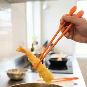 주방앤 국내제작 실리콘 튀김젓가락 다용도 요리젓가락