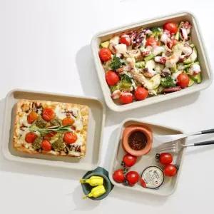 인콕 실리콘 오븐용기 전자레인지 용기+앞접시 세트