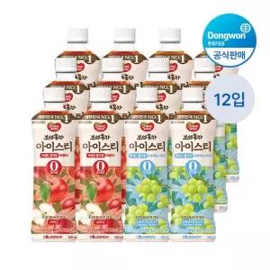 [etv] 보성홍차 아이스티 제로 애플+샤인머스캣 500ml, 12개