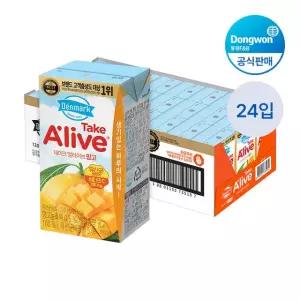 [etv] 덴마크 테이크 얼라이브 주스 망고 120ml, 24팩