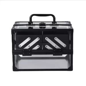 메이크업 박스 투명 아티스트 화장품 수납 수납함 방수 네일