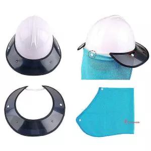 안전모햇빛가리개 차광막 햇볕 보호 뒷목가리개 썬캡 그늘막 그늘모자 햇빛가림막 스포츠마스크 차양막uvw2