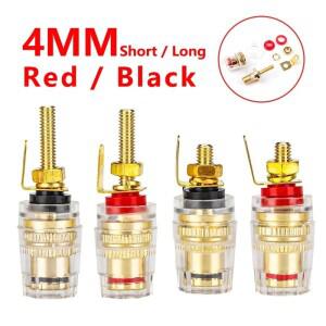 10피스 하이 엔드 황동 크리스탈 바인딩 포스트 4mm 바나나 플러그 소켓 앰프 및 스피커 터미널 커넥터