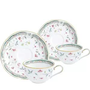 노리다케 하나사라사 커피잔 220ml 2인조 찻잔 선물세트