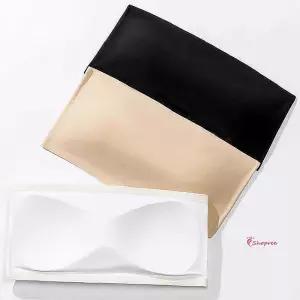 여성튜브 노와이어브라 탑 웨딩 속옷 여자 뽕 심리스 뽕노끈 탑속옷 드레스노 패드ghi212