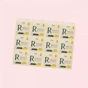 라엘 12팩 무표백 순면커버 생리대 중형 내추럴 4605026