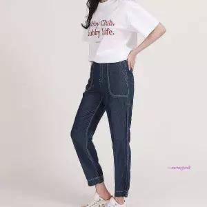 여자텐셀바지팬츠 데님 여성 빅사이즈 뒷밴딩 청바지 여름 조거핏 쿨링efg733