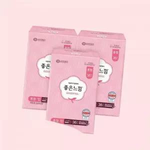 좋은느낌 생리대 오리지널 울트라슬림 중형 36매 X 3팩 4605035