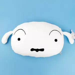 흰둥이 짱구봉제 일반 모찌모찌얼굴쿠션 데코 강아지 50x30cm  [mWA8B894]