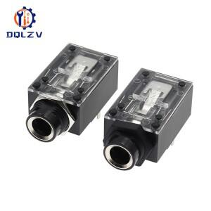 6.35mm 스테레오 오디오 마이크 암 잭/소켓 커넥터 7핀