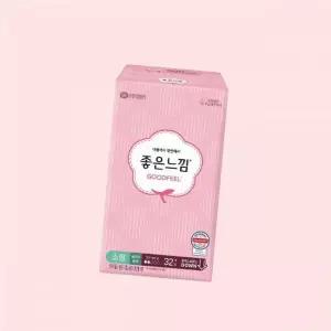 좋은느낌 생리대 오리지널 울트라슬림 소형 32매 X 1EA 에어핏쿠션(20) 울날소32 4605145