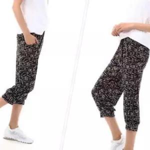 7부 아이스바지 비치썬 여름 조깅 무릎길이