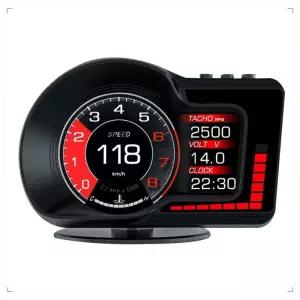 F15 자동차 HUD 헤드업 플랫 스크린 디스플레이 OBD LCD 검사 대시보드 속도계 부품