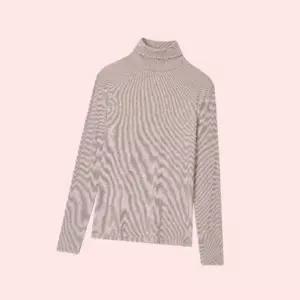 자주 JAJU 여 발열온감 소프트 립 터틀넥 티셔츠 상의 멜란지베이지 2507192253 4432879