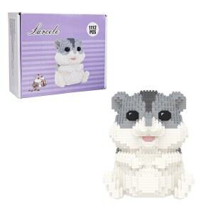 LARCELE 마이크로 벽돌 미니 11 12세 빌딩 블록 장난감 세트 DIY 햄스터 이상