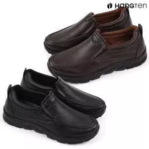 [NS홈쇼핑]행텐 남성 HT-071 가죽 로퍼 슬립온 2종 블랙 브라운 쿠션 작업화..
