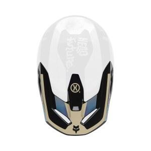 FOX RACING 모토크로스 퓨처 V1 헬로 더트 바이크 바이저 블랙 헬멧 미디엄 스몰