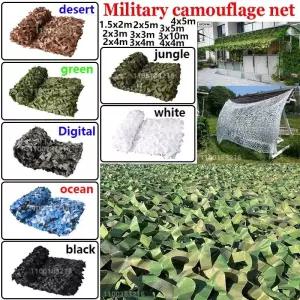 차박 도킹 차량용 텐트 카모플라쥬 네트 사냥용 위장망 자동차 천막 차양 그물 블랙/그린/블루/화이트/숲