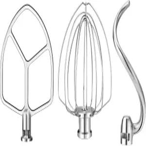 키친에이드용 스테인리스 스틸 액세서리 5-6 Qt 볼 트 스탠드 믹서 6 와이어 휘스크 플랫 비터 및 쿼트