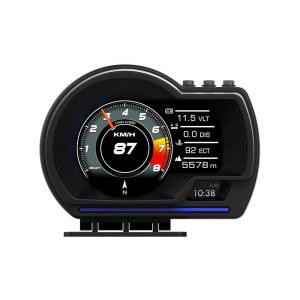 ZAZCQIL OBD2 디스플레이 자동차 디스플레이 게이지 속도계 GPS 헤드업 HUD