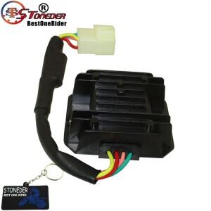 스톤 더 4 핀 남성 플러그 전압 조정기 정류기  GY6 110cc 125cc 스쿠터 바이크 오토바이 ATV 쿼드 먼지 구