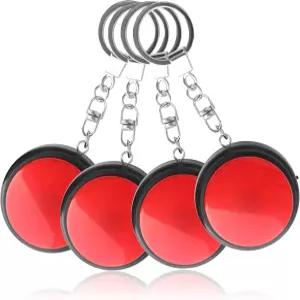 키체인이 있는 녹음 가능한 말하기 버튼 20대 음성 시간 소리 응답 버저 재미있는 4인용 개 팩에도