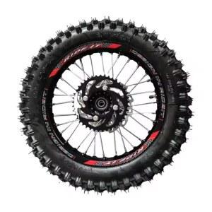 브레이크 디스크 부착물을 포함한 스티커 타이어 어셈블리가 알루미늄 85x 있는 14인치 모터사이클 오프로드