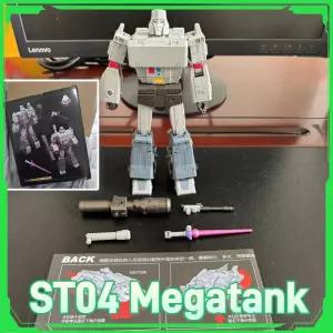 재고 있음 변신 액션 피규어 18CM ST-04 메가탱크 KO SS 시리즈 스태츄 모델 컬렉션 장난감 선물