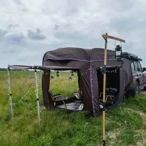 차박 도킹 차량용 텐트 야외 기어 SUV 자동차 후면 확장 사이드 팝업 캠핑 캐노피 자율 주행 투어 모기 방