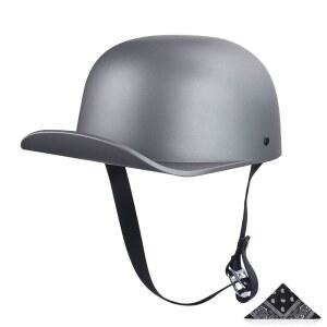 UCHOOSE 야구 바이크 블랙 성인용 오토바이 스트리트 헬멧 모페드 매트 유니 스타일