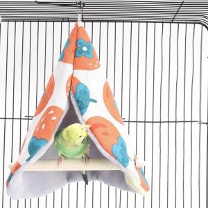 앵무새  면 둥지 코카티엘 버디 러브버드용 두꺼운 단열 방풍 새집 쪼리와 그네 포함