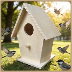 1/2/3피스 나무 미니 소형 새장 야외 걸이식 새집 정원 집 정원 장식 새 제품