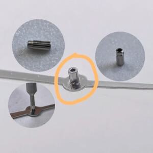 시계 액세서리 7750 무브먼트 초침 튜브 크로노그래프 대형 부품 (스위스 2824 2000 3313 호환) 스테인리스