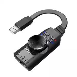 사운드카드 USB 7.1채널 외장형 서라운드 게임용 오디오